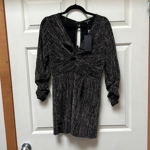 19 Cooper Black and Silver Romper - NEW WITH TAGS